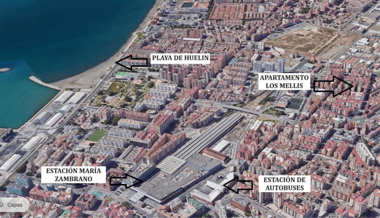 Los Mellis - Maria Zambrano Estacion De Tren & Bus Màlaga Exteriér fotografie